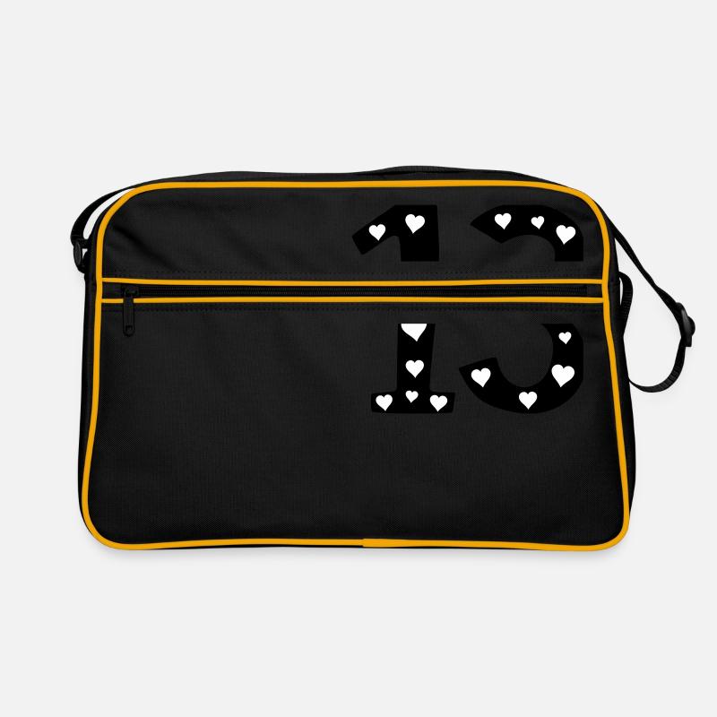 13 Geburtstag mit Herz Retro Tasche