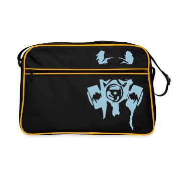 bad gasmask radioactiv2 - Sac Retro - noir/or - Devant