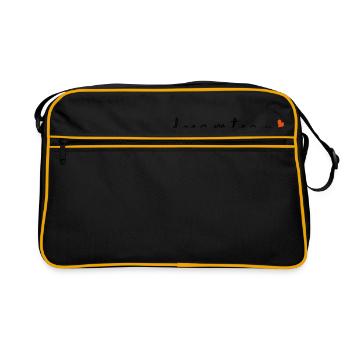 dreamteam - Retro Tasche - Schwarz/Gold - Vorne