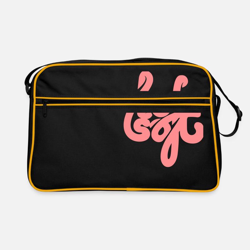 weich - Retro Tasche - Schwarz/Gold