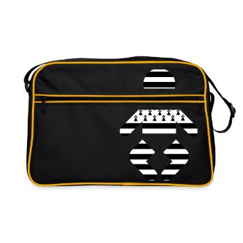 BB Bretagne Breizh bzh - Sac Retro - noir/or - Devant