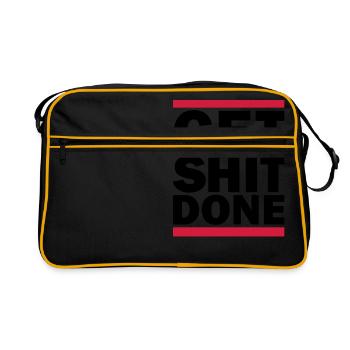 Get Shit Done - Sac Retro - noir/or - Devant