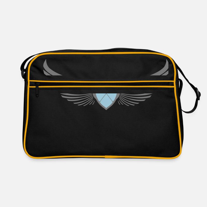 Drachenboot Emblem Logo "gekreuzte Paddel" 2c Retro Tasche