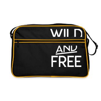 Wild and Free - Retro Bag - black/gold - Front