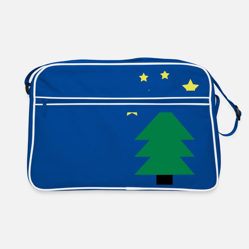 vert sapin de Noël Sac Retro