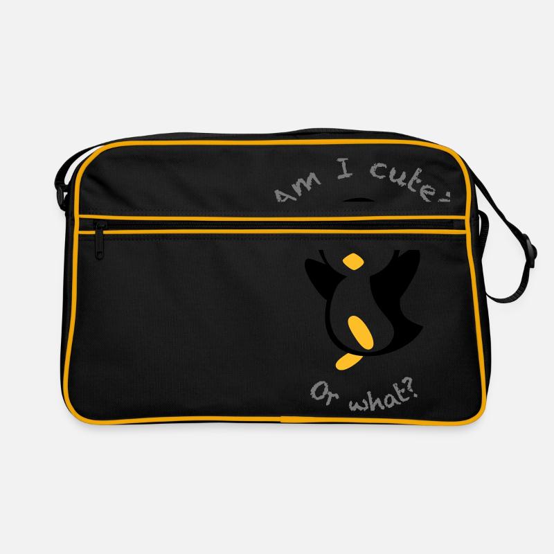 Pingouin mignon | Couleurs de conception librement sélectionnables. Sac Retro