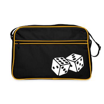 Cubes De Jeux Jeux Jeux De Jeu Cubes - Sac Retro - noir/or - Devant