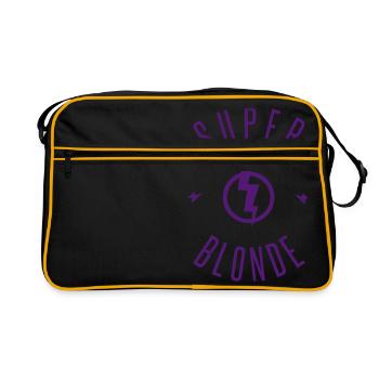 super blonde - Sac Retro - noir/or - Devant