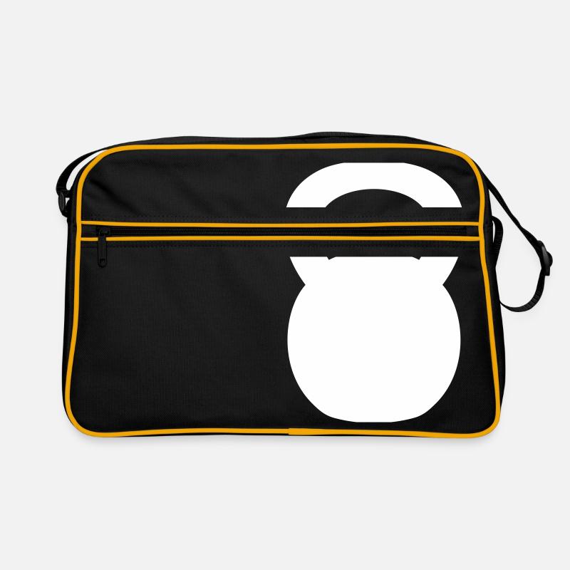 Kettlebell bodybuilding gift idea weight training Retro Bag