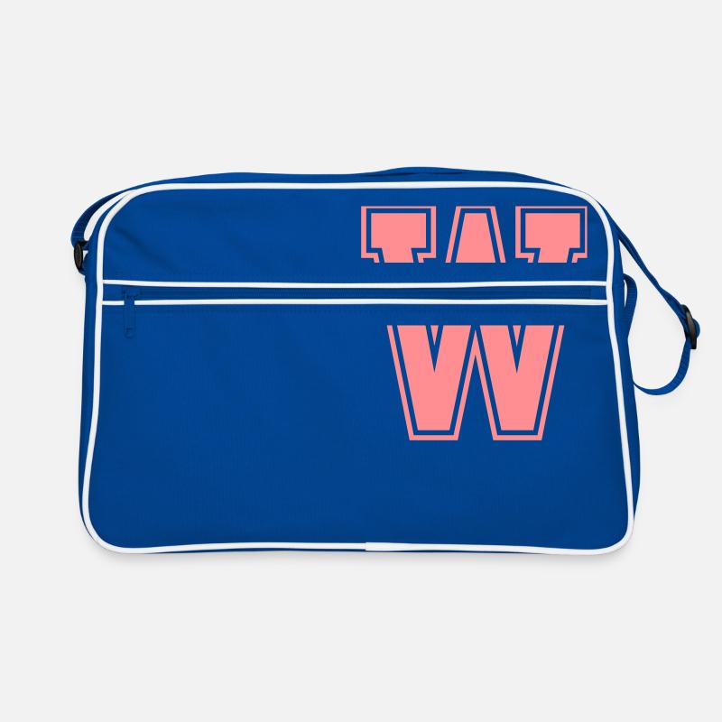 Buchstabe W Retro Tasche