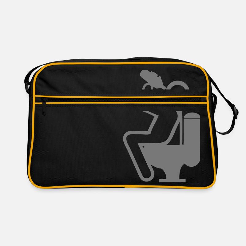 drink2 drink alcohol toilet chiotte wc e Retro Bag