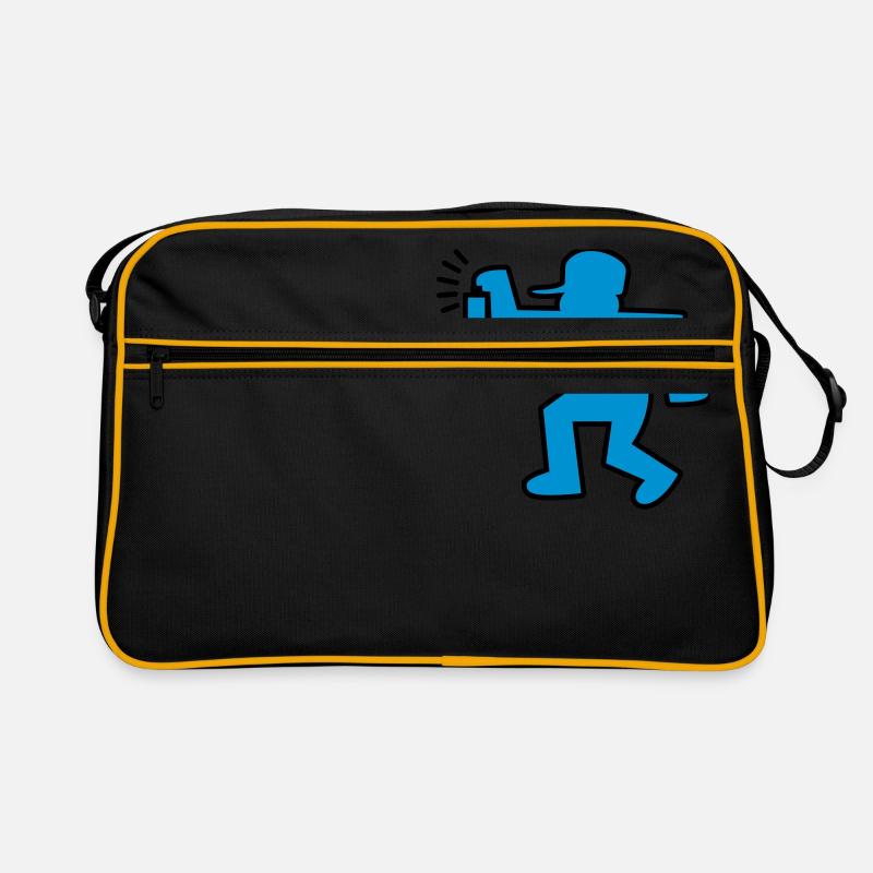 Graffiti-Mann Retro Tasche