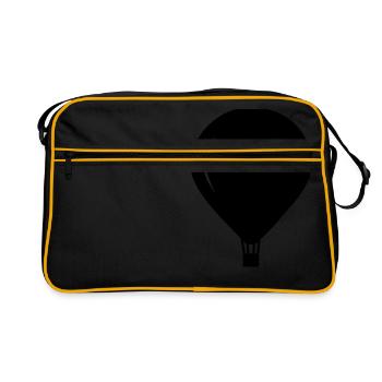 montgolfière - Sac Retro - noir/or - Devant