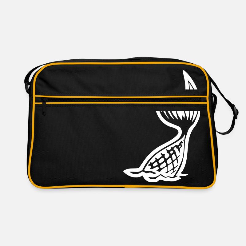 queue de sirène blanche Sac Retro