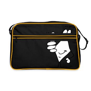 thumbs up - Retro Bag - black/gold - Front