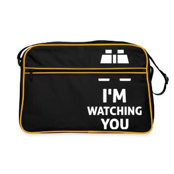 I'm Watching You - Retro Bag - black/gold - Front