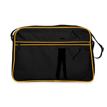 archery, archer - woman - Retro Bag - black/gold - Front