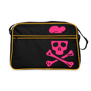 cannibal cook vector - Retro Bag - black/gold - Front