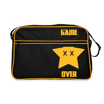 Game Over - Mario Star - Sac Retro - noir/or - Devant
