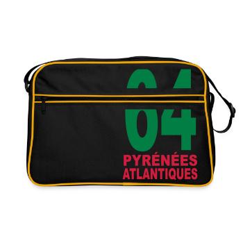 Pyrénées-Atlantiques 64 - Sac Retro - noir/or - Devant