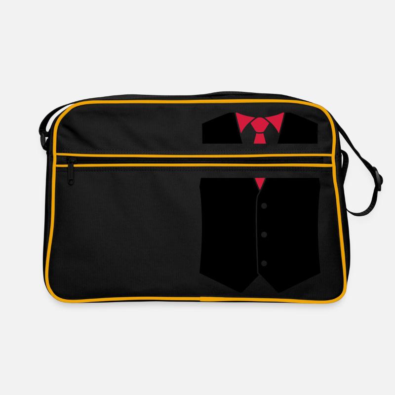 Weste mit Krawatte, 2fb Retro Tasche