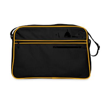 A City Skyline - Retro Bag - black/gold - Front