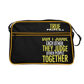 True Friends - Sac Retro - noir/or - Devant