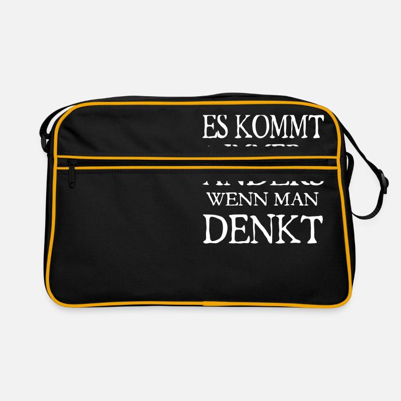es kommt immer anders Retro Tasche