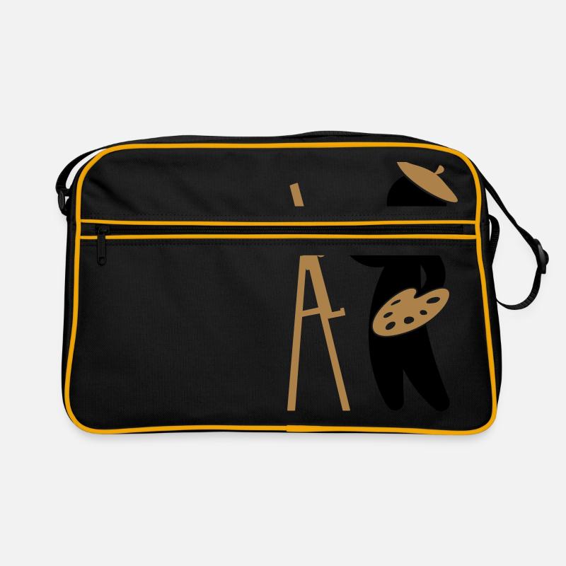 A painter working on his masterpiece Retro Bag