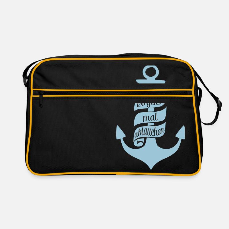 Anker einfach mal abtauchen Retro Tasche