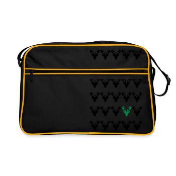 Soyez différent - costumes motif de Noël Hirsch - Sac Retro - noir/or - Devant