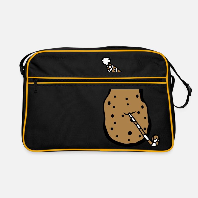 birthday potato party celebrate hat troete fun Retro Bag