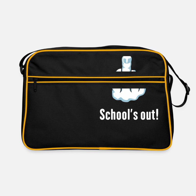 School’s Out! (Schulabschluss / Stinkefinger) Retro Tasche