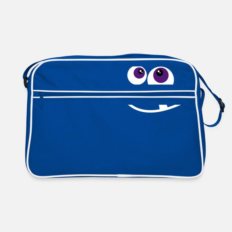 visage de monstre mignon Sac Retro