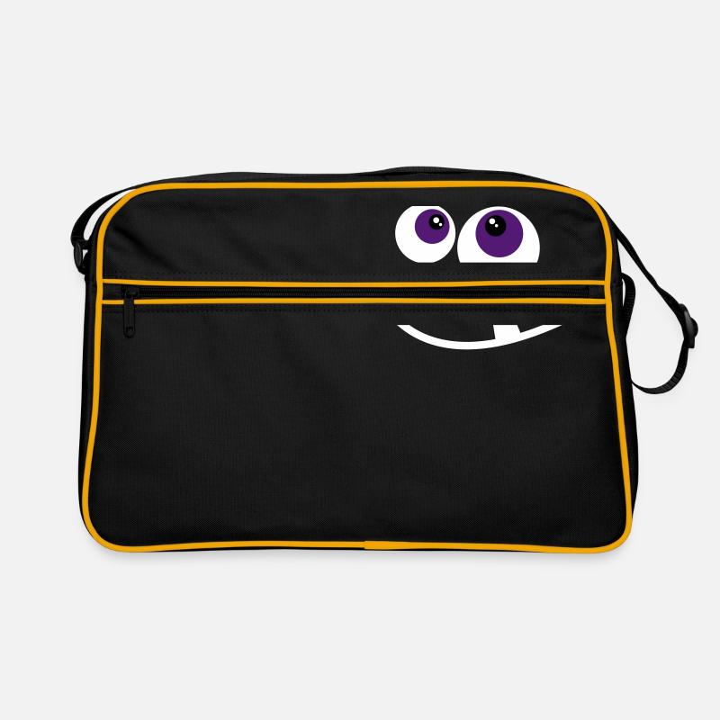 cute monster face Retro Bag