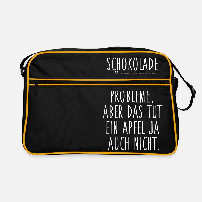 Schokolade vs. Apfel Retro Tasche