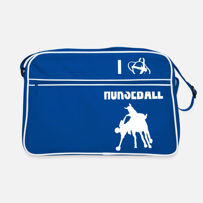 ICH LIEBE HORSEBALL Retro Tasche