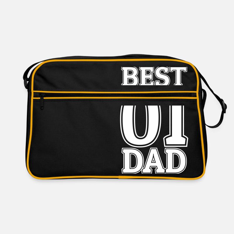 Best Dad - Retro Tasche - Schwarz/Gold