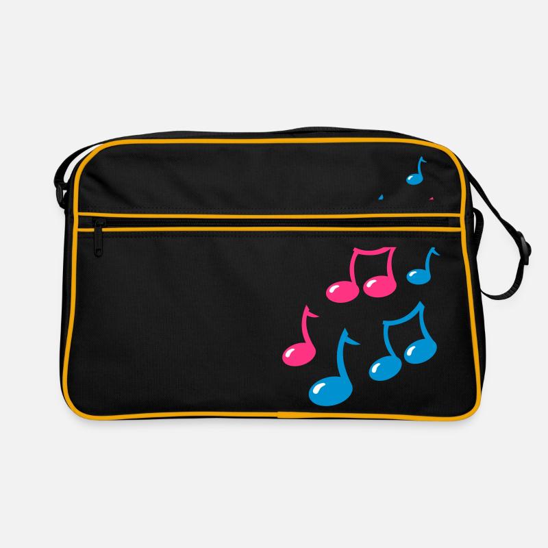 notes de musique mignon Sac Retro