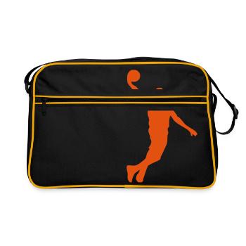 basketball dunk player1 - Sac Retro - noir/or - Devant