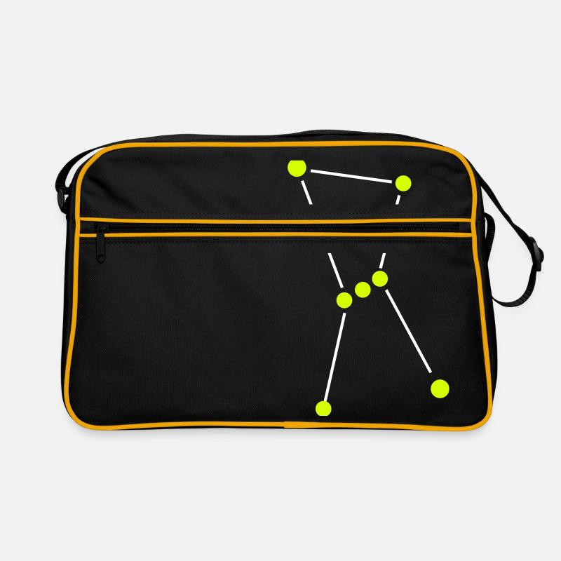 Star constellation Orion Sac Retro