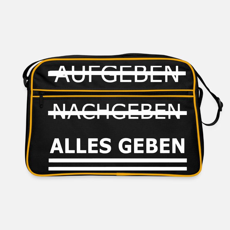 Alles geben Retro Tasche