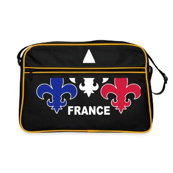 Fleurs de Lys - Sac Retro - noir/or - Devant