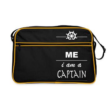 Trust me I´m a Captain 1c - Retro Tasche - Schwarz/Gold - Vorne