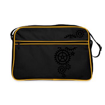Zahnräder / gears (a, 1c) - Retro Bag - black/gold - Front