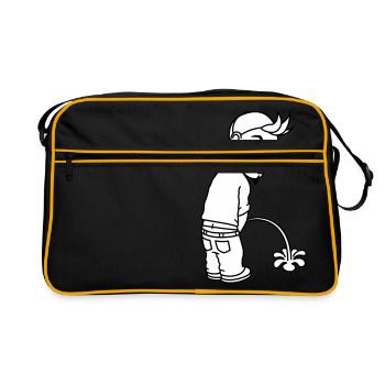 Pee Boy 2c - Retro Bag - black/gold - Front