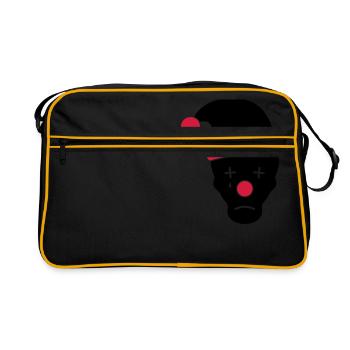 Clown triste - Sac Retro - noir/or - Devant
