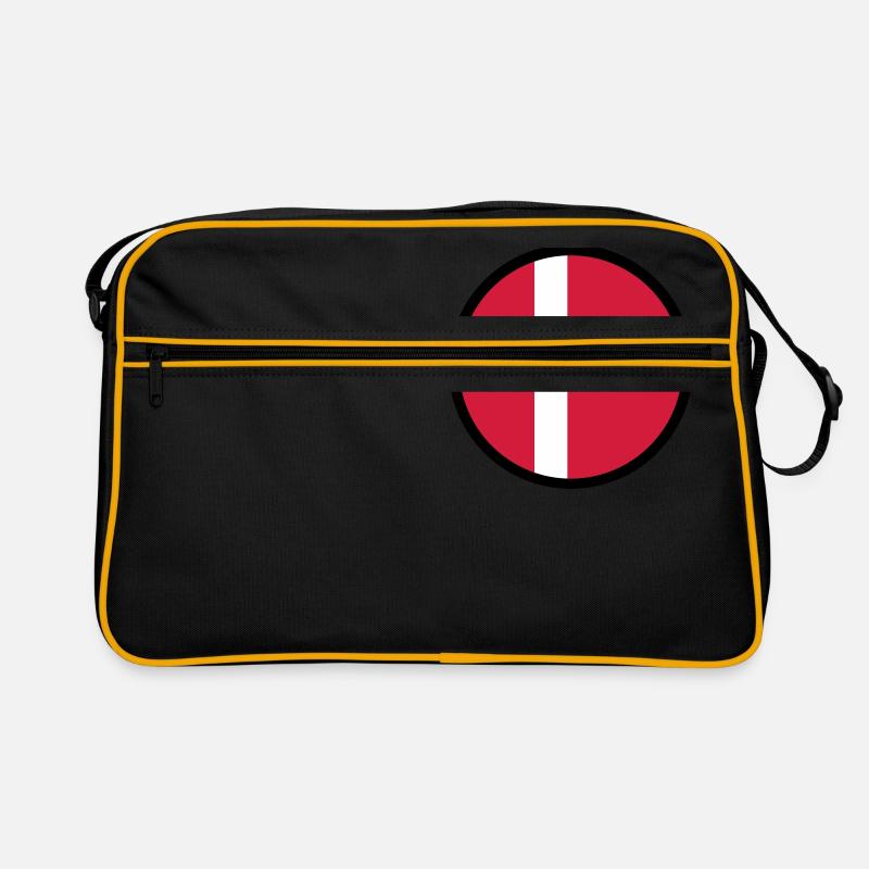 Markiert durch Dänemark Retro Tasche