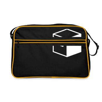 Old Fashioned Archive Folder - Retro Bag - black/gold - Front