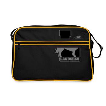 LANDSEER L - Retro Bag - black/gold - Front